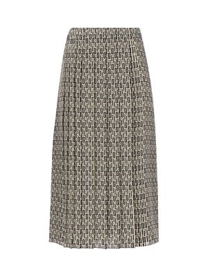 Fendi Printed Crepe Skirt