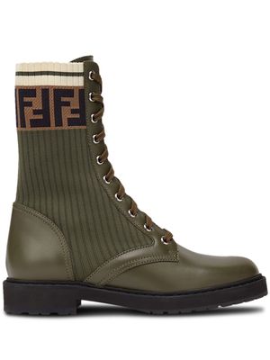 Fendi Rockoko combat boots - Green