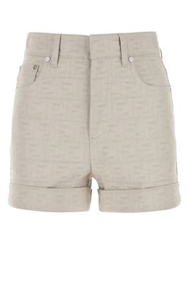 Fendi Sand Denim Shorts