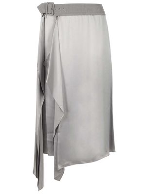 Fendi Satin Midi Skirt