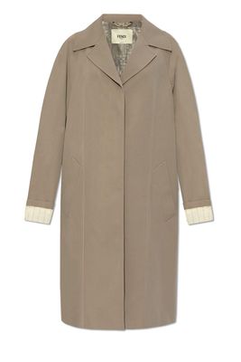 Fendi Single Breasted Long Coat