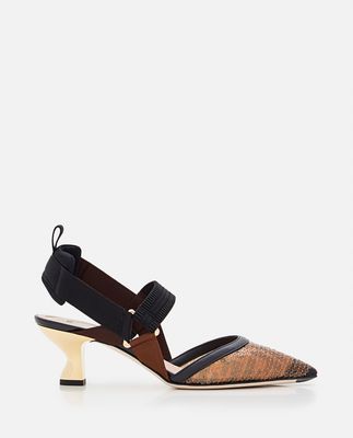 Fendi Slingbacks With Elasticated Ribbons