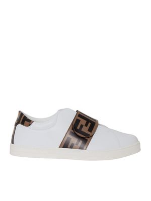 Fendi Sneakers In Pelle Con Logo