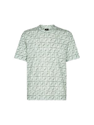 Fendi T-shirt J.fringed Print Ff