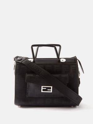 Fendi - Trunk Ff-jacquard Canvas Cross-body Bag - Mens - Black