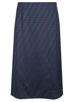 Fendi Twill Midi Skirt