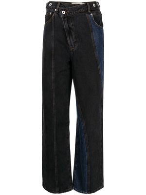 Feng Chen Wang asymmetric-rise straight-leg jeans - Blue