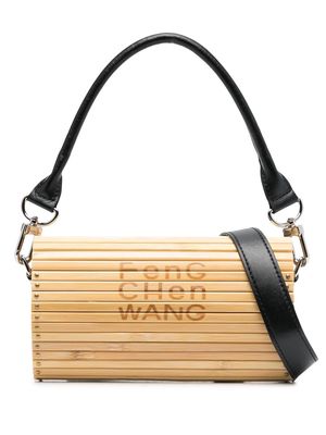Feng Chen Wang circular bamboo shoulder bag - Neutrals