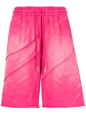 Feng Chen Wang drawstring cotton shorts - Pink