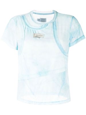Feng Chen Wang Dream-print layered T-shirt - Blue