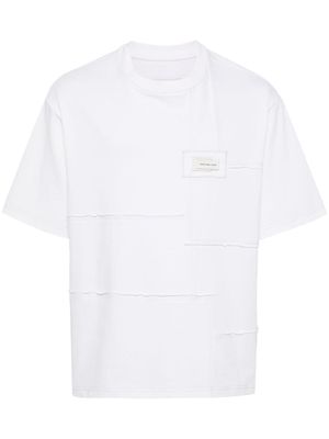 Feng Chen Wang logo-patch T-shirt - Neutrals