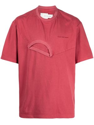 Feng Chen Wang logo-print cotton T-shirt - Red