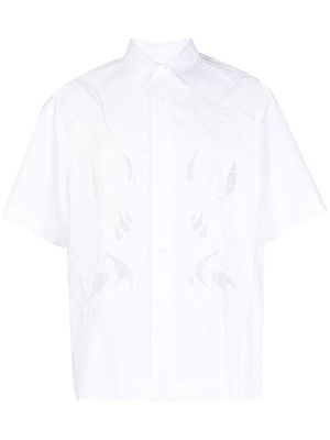 Feng Chen Wang Phoenix cut-out shirt - White