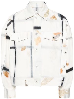 Feng Chen Wang plant-dye shirt jacket - White