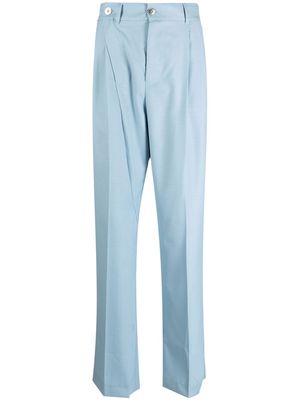 Feng Chen Wang pleated-waist detail trousers - Blue
