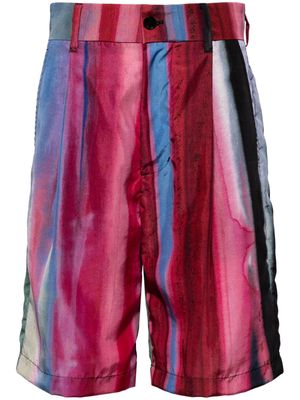 Feng Chen Wang striped bermuda shorts - Multicolour