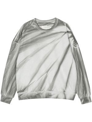 Feng Chen Wang tie-dye cotton sweatshirt - Grey