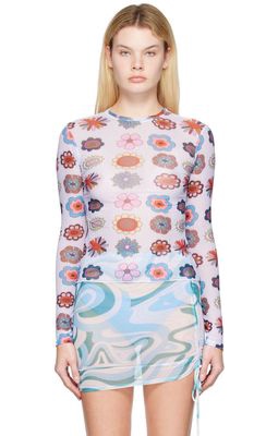 FENSI SSENSE Exclusive Multicolor Psychedelic Daisies Cover Up