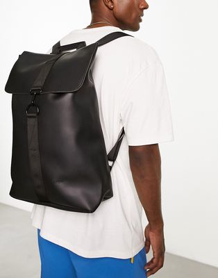 Fenton clip fastening backpack in black