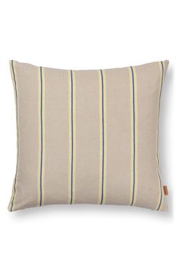 ferm LIVING Stripe Grand Cushion in Oyster/Lemon/Br Blue