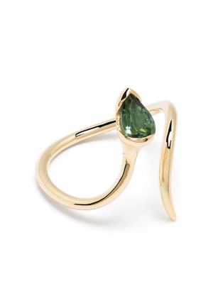 Fernando Jorge 18kt yellow gold Sprout Open diamond and tourmaline ring
