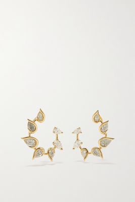 Fernando Jorge - Flicker 18-karat Gold Diamond Hoop Earrings - one size