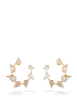Fernando Jorge - Flicker Diamond & 18kt Gold Earrings - Womens - Yellow Gold