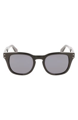 FERRAGAMO 49mm Small Rectangular Sunglasses in Black