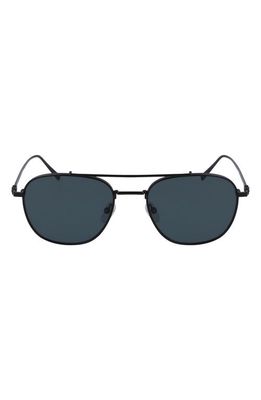 FERRAGAMO 54mm Aviator Sunglasses in Matte Black