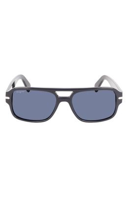 FERRAGAMO 58mm Navigator Sunglasses in Blue