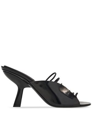 Ferragamo 85mm ultra-fine straps sandals - Black