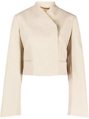 Ferragamo asymmetric fitted blazer - Brown