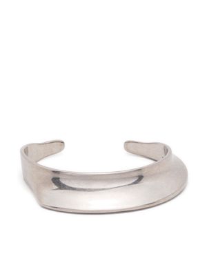 Ferragamo asymmetric open-cuff bracelet - Silver