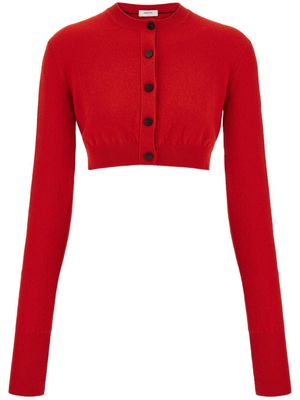 Ferragamo buttoned cropped cardigan - Red