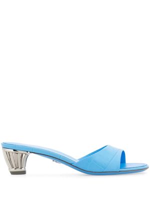 Ferragamo caged-heel open-toe mules - Blue