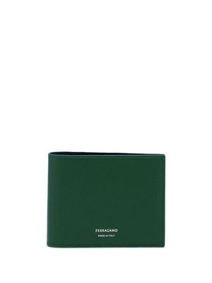 Ferragamo Classic bi-fold leather wallet - Green