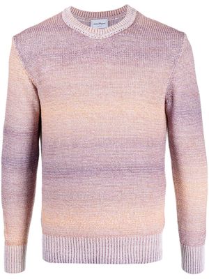 Ferragamo color-degrade knitted jumper - Purple