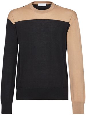 Ferragamo colour-block cashmere jumper - Neutrals