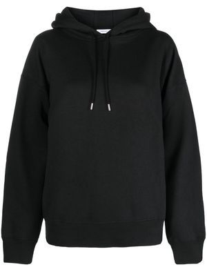 Ferragamo contrast-stripe cotton hoodie - Black