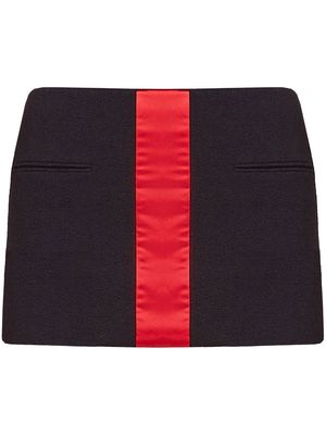 Ferragamo contrasting-panel mini skirt - Black