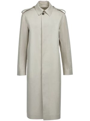 Ferragamo cotton-blend long coat - Neutrals
