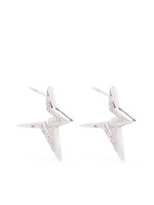 Ferragamo crystal-embellished star post earrings - Silver