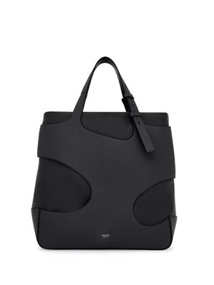 Ferragamo cut-out detail padded tote bag - Black
