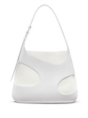 Ferragamo cut out-detail shoulder bag - White