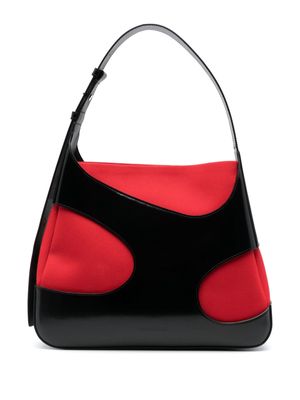 Ferragamo cut-out leather shoulder bag - Black