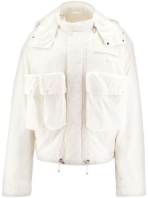 Ferragamo detachable-hood jacket - White