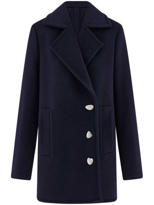 Ferragamo double-breasted peacoat - Blue