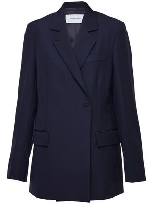 Ferragamo double-breasted virgin-wool blazer - Blue