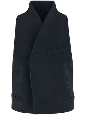 Ferragamo double-breasted waistcoat - Black