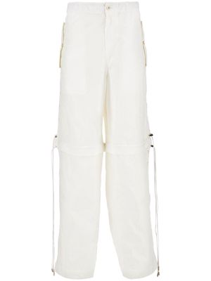 Ferragamo elasticated-waist cargo pants - White
